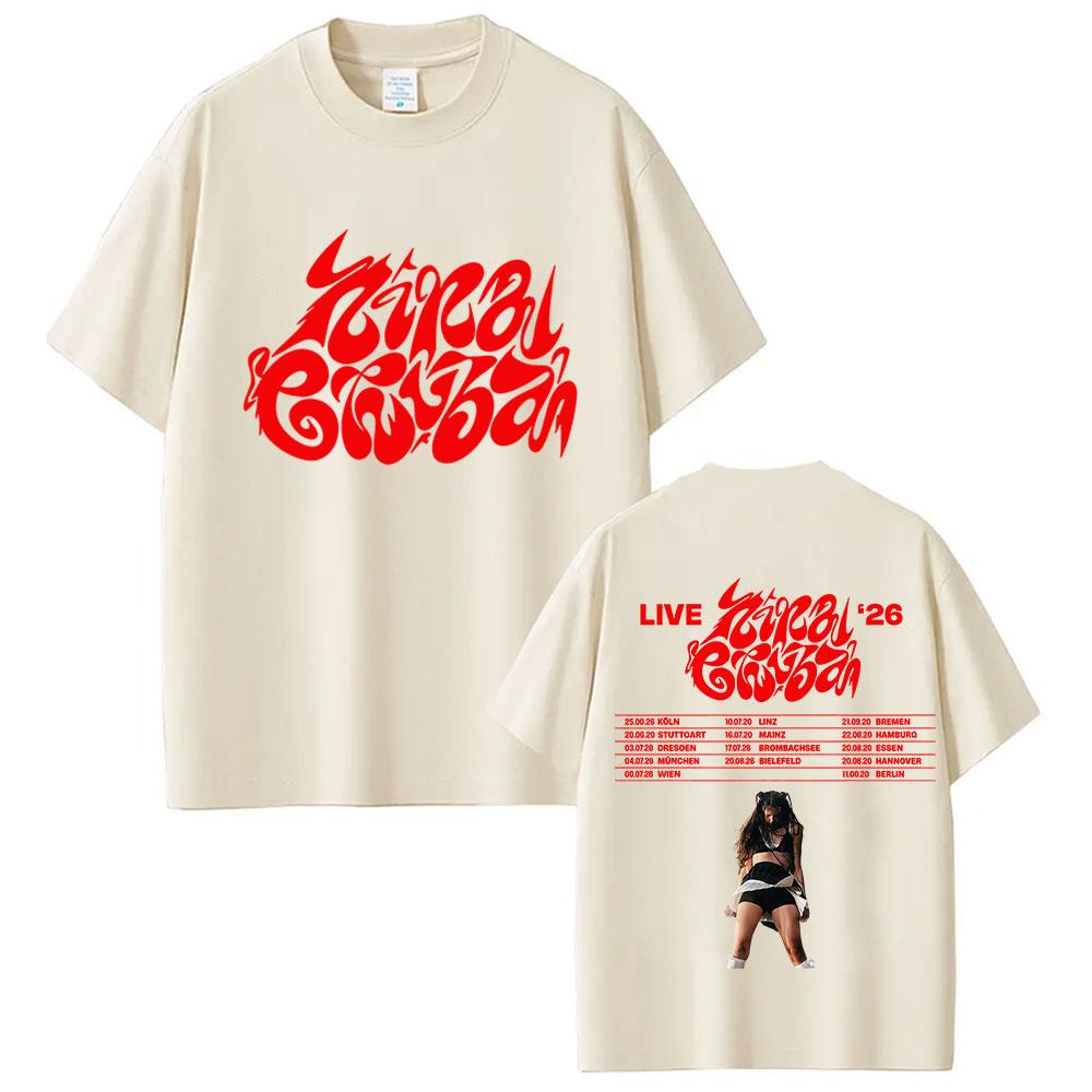 

Singer Nina Chuba Arena Tour 2026 Graphic Tee Shirt Men Women Hip Hop ONeck Cotton Tshirts Fashion Oversized Short Sleeve Tees M