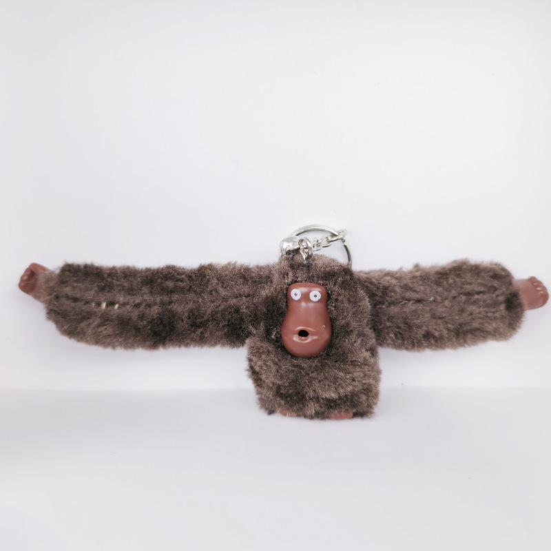 Cute Long-Tailed Monkey Key Chain Cartoon Cute Monkey Keychain Plush Toy Doll Bag Accessories Gift For Children