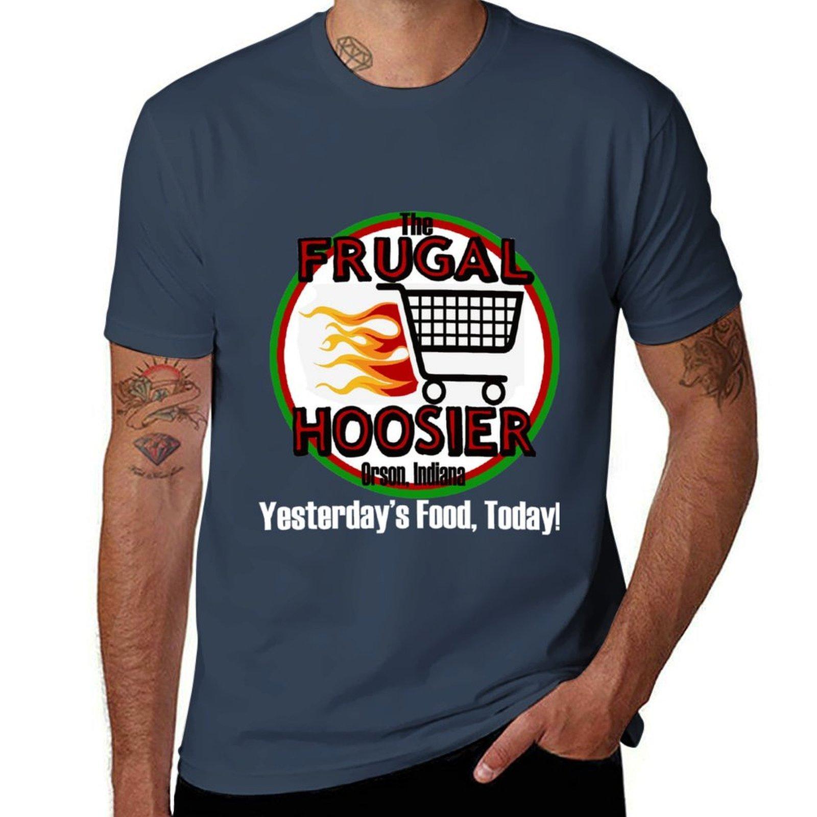 Frugal Hoosier Tshirt Vintage Style Printed Top S
