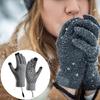 Electric Heated Gloves USB Winter Warm Gloves Knitted Touchscreen Mittens for Outdoor Cycling Skiing