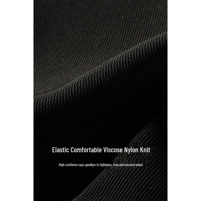 Mengshuya Women's High-Waist Slimming Knit Bootcut Trousers