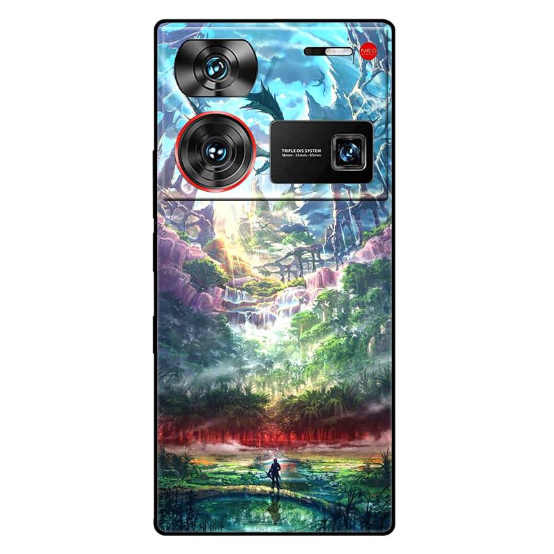 For ZTE Nubia Z60 Ultra 5G Case Silicon Fashion Space Wolf TPU Painted Coque Funda for Nubia Z60Ultra 5G NX721J Cover Protective