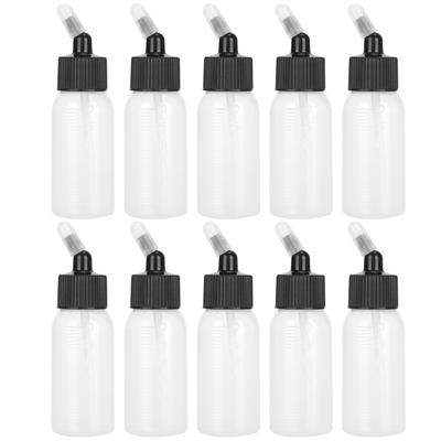 10 unidades 30ml Frascos para Aerógrafo Recipiente para Pigmento Resistente à Corrosão para Pistolas de Pulverização de Sifão de Ação Dupla