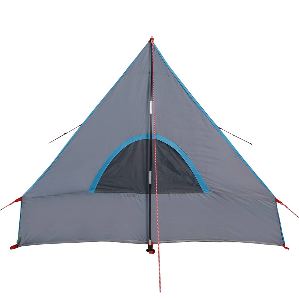 Camping Wedge Tent 2 Persons Blue Waterproof