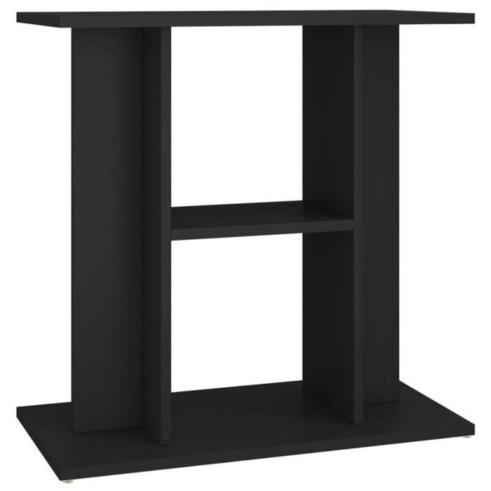 VidaXL Aquarium Stand Black 60x30x60 Cm Engineered Wood 833568