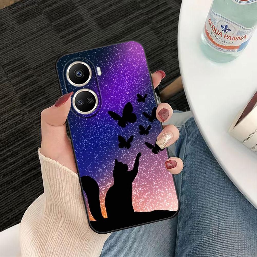 

Black Cat Staring Eye Phone Case For HUAWEI NOVA Y70 3I 7I 8I 9SE P30 Y9 HONOR 8X 9X 20 90 X5 X6B X7A X7B X8B X9 X9B X9A Case HUAWEI Y9PRIME2019
