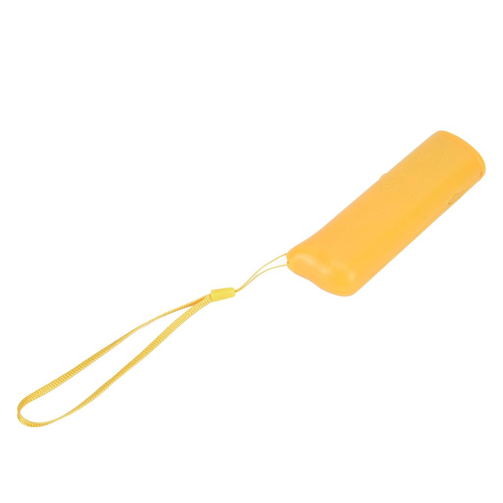 Ultrasonic Dog Trainer Device Portable Effective Dog Repeller for Barking Digging ChewingYellow