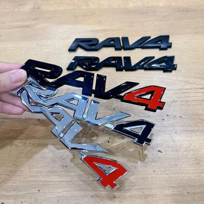 Auto Kofferraum Koffer Aufkleber RAV4 Auto Logo ist geeignet für Toyota RAV4 Auto Dekoration Umbau Teile Zubehör 3D ABS
