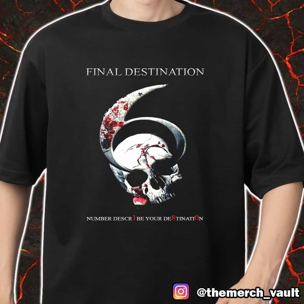 

Final Destination 6 Bloodlines May 16 2025 Logo Number T-Shirt Size S-5XL Unisex T-Shirt L