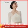 Ensemble Deux Pièces Yoga Maillé à Bretelles pour Femmes avec Bonnets Fixes et Intégration d'un Soutien-Gorge de Sport Amincissant