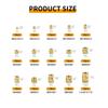 Pack of 335/360 Sturdy Brass Threaded Inserts M2toM6 Knurled Nut for Secure Fastening In Electronics and Plastics