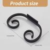 4Pcs Elegant Metal Wine Glass Rack Wall Mounted Stemwares Holder for Kitchen Storage Creative Under Cabinet Cup Hangers