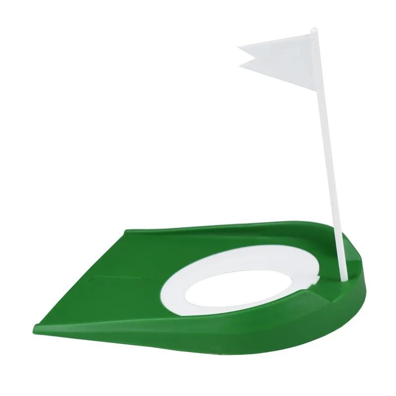 Indoor Golf Putting Trainer In‑Ground Flagpole Putting Green Practice Aid Adjustable Hole for Home Outdoor Training 5