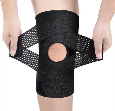 Knee Brace for Knee Pain - Compression Support with Air Mesh Fabric & Adjustable Side Stabilizers