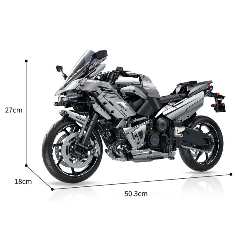 

1:5 строительных блоков мотоцикл гоночный автомобиль MOC кирпичи игрушки рождественские подарки для детей мальчиков детей взрослых 2156 шт.