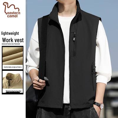 EASTERN CAMEL Men's Multi-Pocket Outdoor Utility Vest