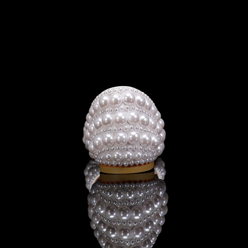 Fashion Luxury Handmade Full Pealrs Beading Women Flats Pumps Elegant Pointed Toe Party Banquet for Girls Fashion Wedding Bridal Shoes