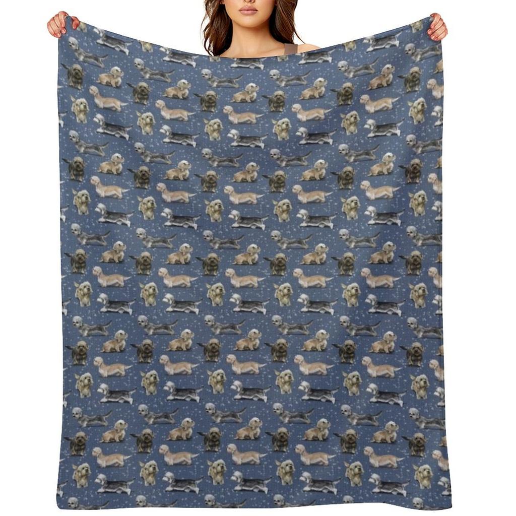 The Dandie Dinmont Terrier Throw Blanket For Baby Beach Single blankets ands Blankets