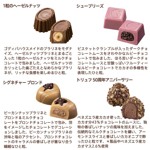 Sortimento de doces de chocolate Godiva Grand Plus (GODIVA) (30 peças)