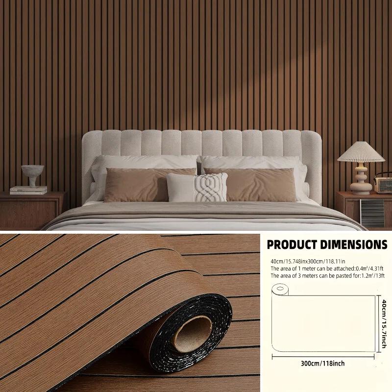 3D Stereo Lattice Self-Adhesive Wall Sticker, Waterproof and Thickened Wall Panel Decoration