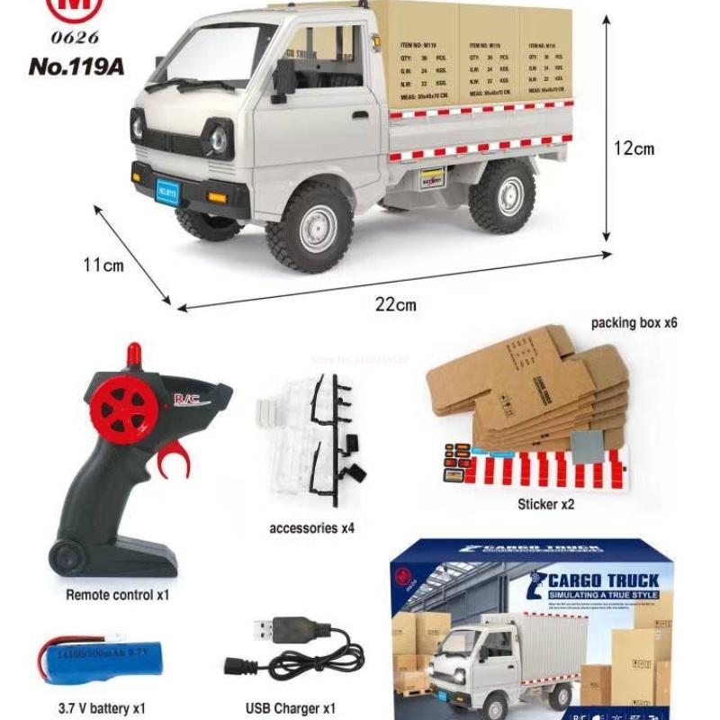 Rc Cargo Truck No 119A 1 16 Scale Simulation Electric Remote Control Vehicle With Cargo Boxes For Adult Hobby Holiday Gift