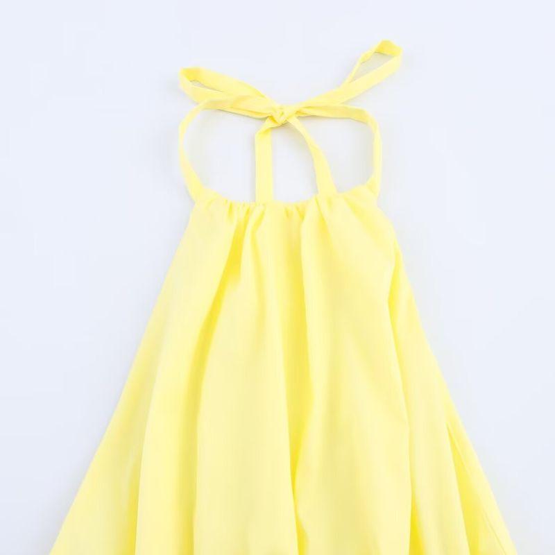 Kaslead New Arrival Women's Clothing Fashion Style Stylish Simple and Versatile Hanging Collar Tops 3359920