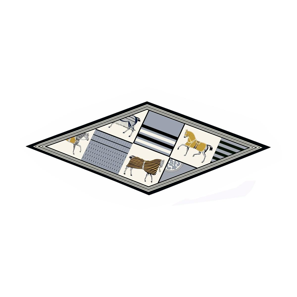 

Fashion Horse Printing Diamond Scarf Brand Silk Scarf Woman Luxury Bandana Headband Hijab Foulard Neckerchief Shawl For Ladies 122x45cm