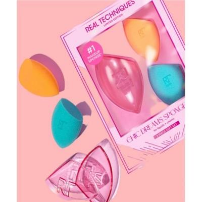 Real Techniques Chic Dreams Schwamm-Set (+Schwammtasche inklusive)