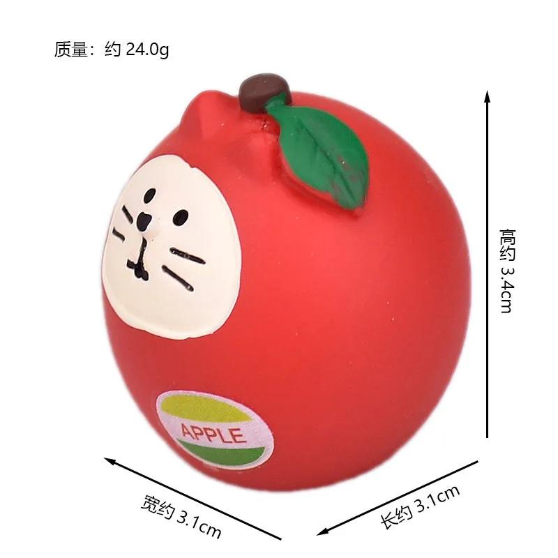 Японские продукты Лето Арбуз Кот Закака Модный Подарок Миниатюрные INS Смоляные Поделки Маленькое Украшение Декорация Сцены Подарок