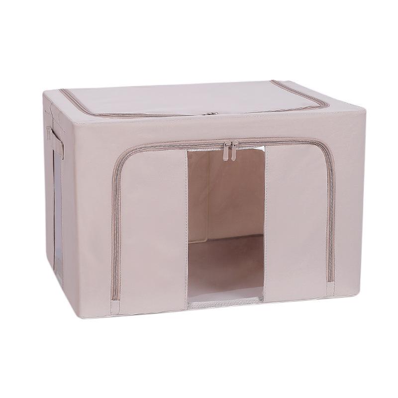 Extra Large Foldable Polka Dot Storage Box - Thick Oxford Cloth for Clothes & Quilts