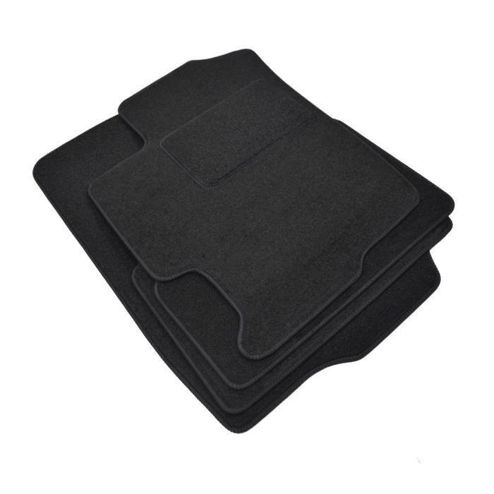 Tapis de sol - Mazda - 6 - Velours noir - Sur mesure - Renforcé au niveau des pédales