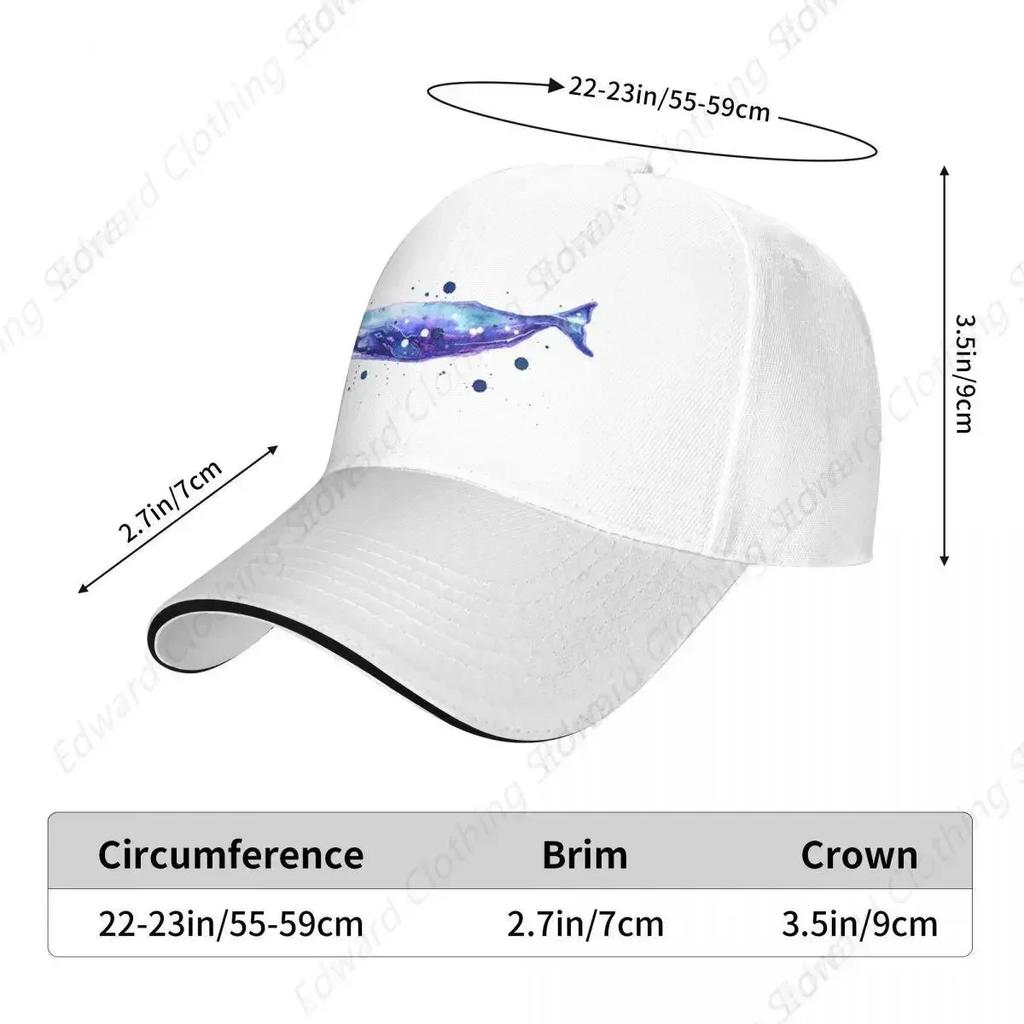 Sperm Whale Baseball Cap Beach Bag Uv Protection Solar Hat Girl Men's