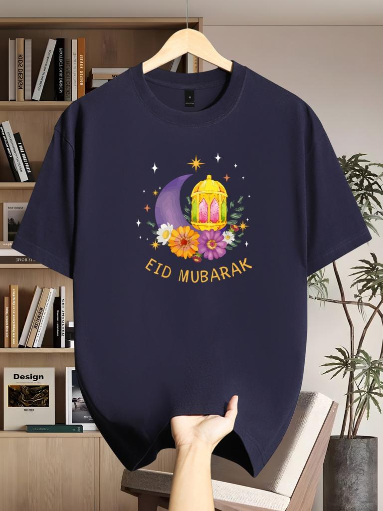 Mens casual fashion cotton Tshirt  short sleeves round neck regular fit unique graphic print fashionable wear
