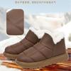 Shoes winter velvet thickened warm cotton shoes waterproof and non-slip casual short boots soft-soled comfortable snow boots