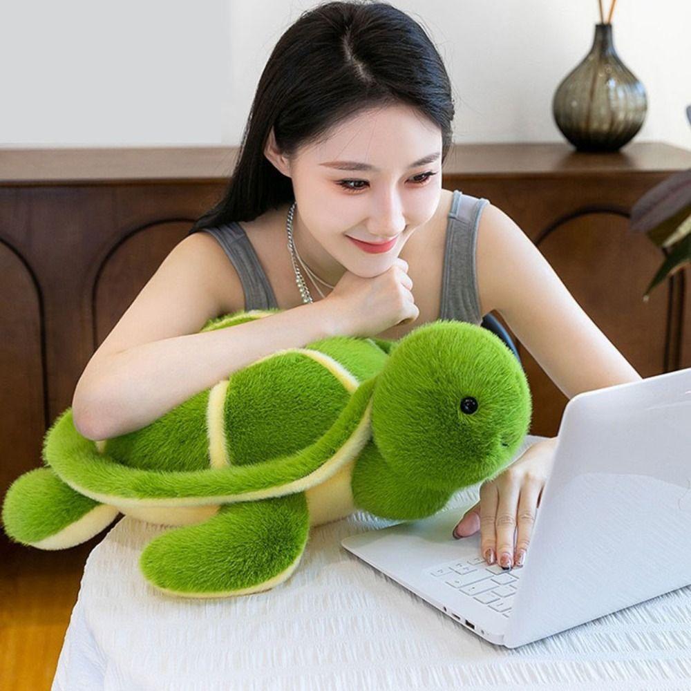 Soft Turtle Plush Toys Fluffy Turtle Animal Plush Doll Novelty Turtle Stuffed Doll Car Decor