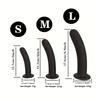 Adjustable Silicone Strap On Harness with Slim Dildo Set, Beginner Pegging Dildo Panties for Women Men Couples, Soft Purple Stra