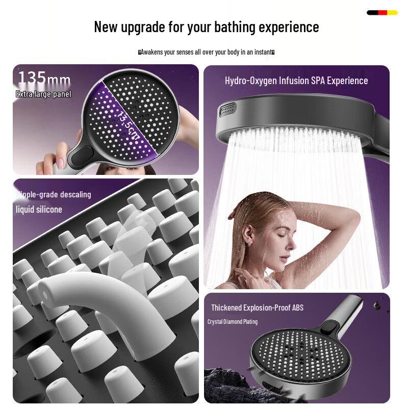 HOMK Pressurized Handheld Shower Head