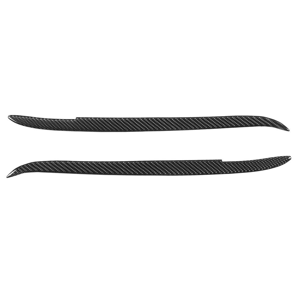 Par Karbonfiber Øyenbryn Øyelokk Trim Utvendig Dekorasjon Passer for E39 1997 2003