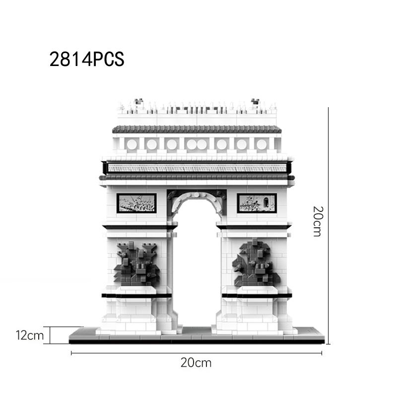 

World Architecture Construction Brick Cattedrale Di Santa Maria Del Fiore Micro Diamond Block Arc De Triomphe Plaything Nanobrick For Present