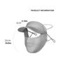 Outdoor Sunscreen Veil Sunscreen Face Scarf Face Cover Womne Sun Hats Face Gini Mask Ice Silk Mask