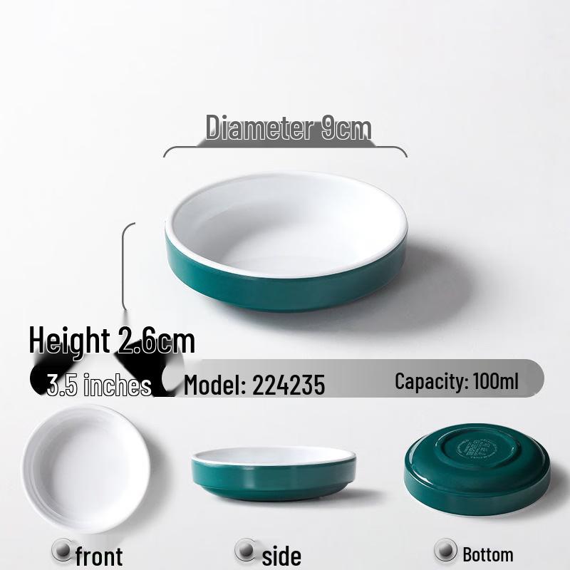 HEERLI Melamine Small Rice Bowls (10-Pack)