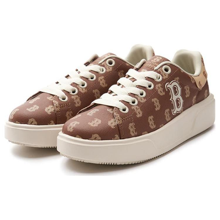 New MLB Chunky Classic Slip Resistant Shock Absorbers Low Top Skateboard Shoes Unisex Dark Brown 3ASXCCM3N-43BRD