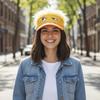 Weiche Kappe mit Entenküken-Verzierung Leichte Kappe mit Entenschnabel Bestickte Baseballkappe Cosplay