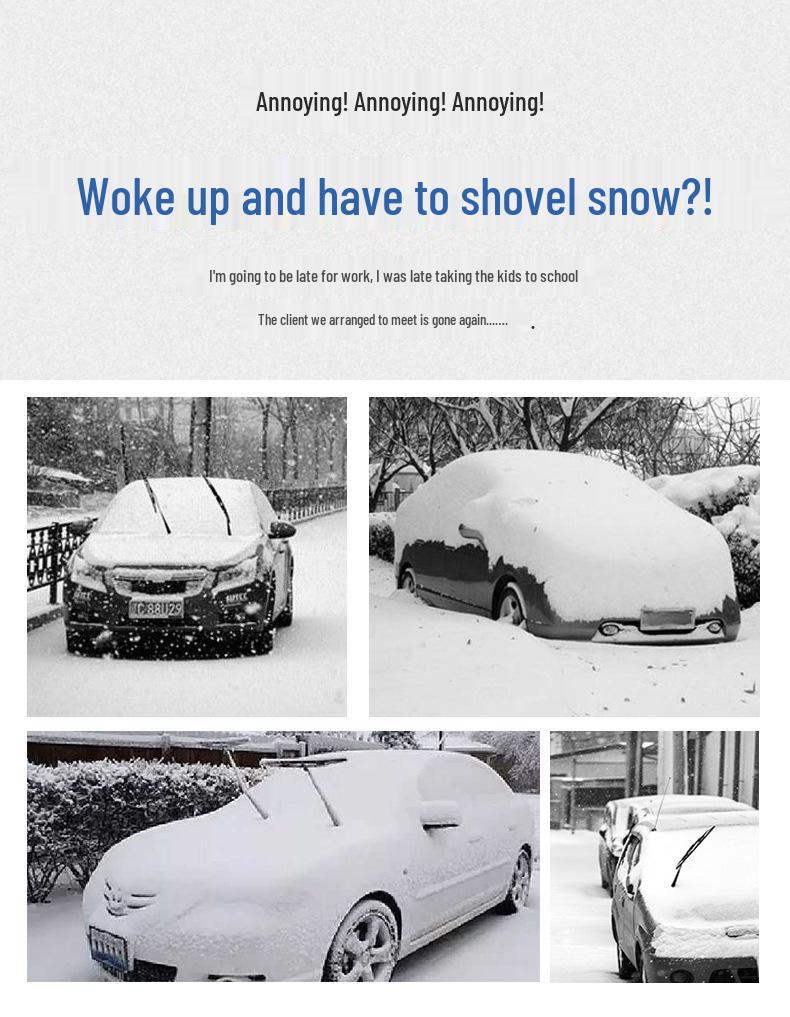 Yu An Magnetic Car Snow and Sun Shield: Anti-Freeze, Anti-Frost Protective Windshield Cover
