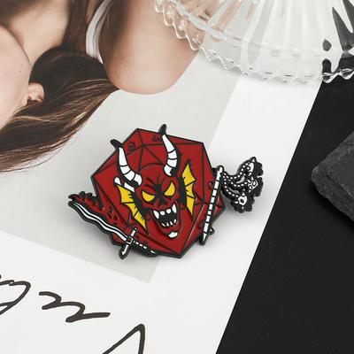 Kreativní slitinová brož Kreativní doplňky Odznak