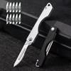 New Art Knife Outdoor Folding Keychain Small Blade Sharp High Hard Portable EDC Surgical Handle Mini Portable