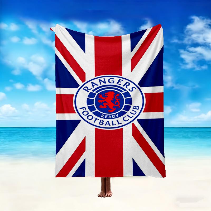 1pc Cozy Print Blanket, Rangers FC Blanket Appropriate for Home Picnic and Travel Adventures