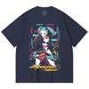 230 g/m² 100% Baumwolle Cyberpunk Edgerunners V2 Rebecca Print Unisex Schweres Baumwoll-T-Shirt