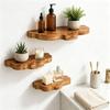 Small Wall Storage Shelf with Wood Look, Floating Display Shelf for Photos, Keys, and Daily Items In Bedroom, Entryway, or Study Use