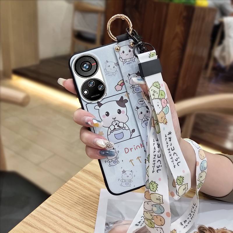Anti-dust Anti-knock Phone Case For ZTE Blade V40S/Axon40 SE Waterproof Lanyard Protective Cute Back Cover Shockproof
